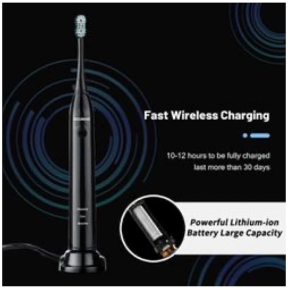 Souwing Electric Toothbrush with Smart Timer, Dupont Bristle, IPX8 Waterproof - Picture 8 of 9
